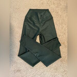 Aerie Forest Green Ribbed Leggings